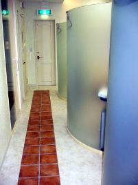診療室へ続く廊下
