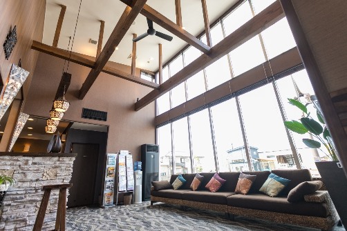 ゆったりしたソファー