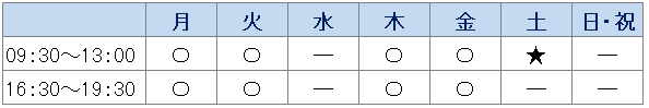 診療時間