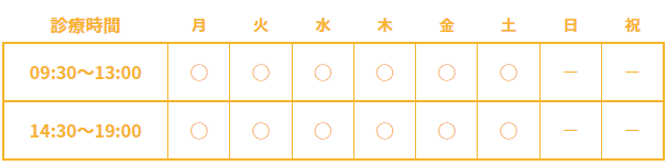 診療時間 診療時間